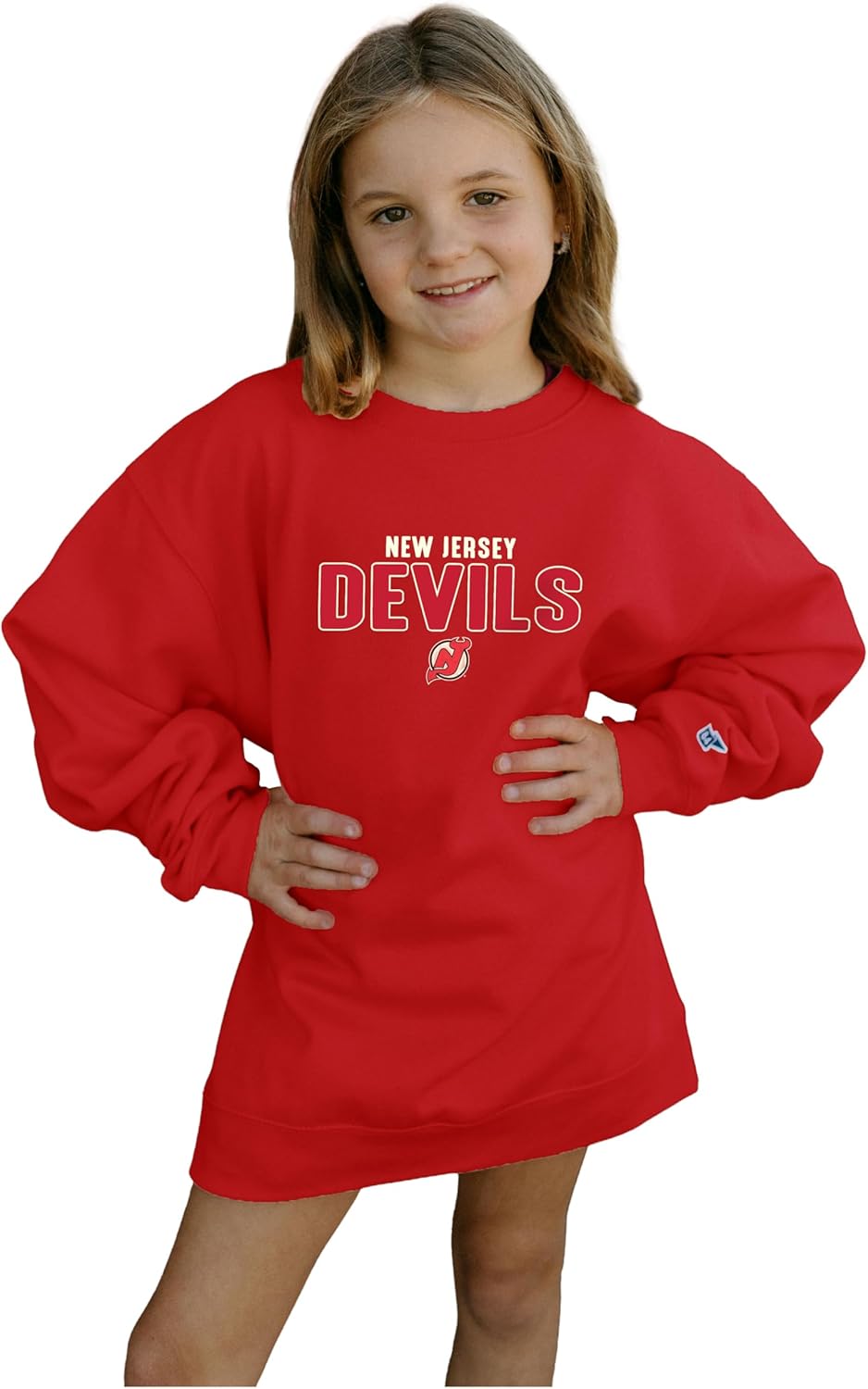 Blue 84 NHL unisex-child Nhl Officially Licensed Youth Crewneck Sweatshirt Voltage - Image 2