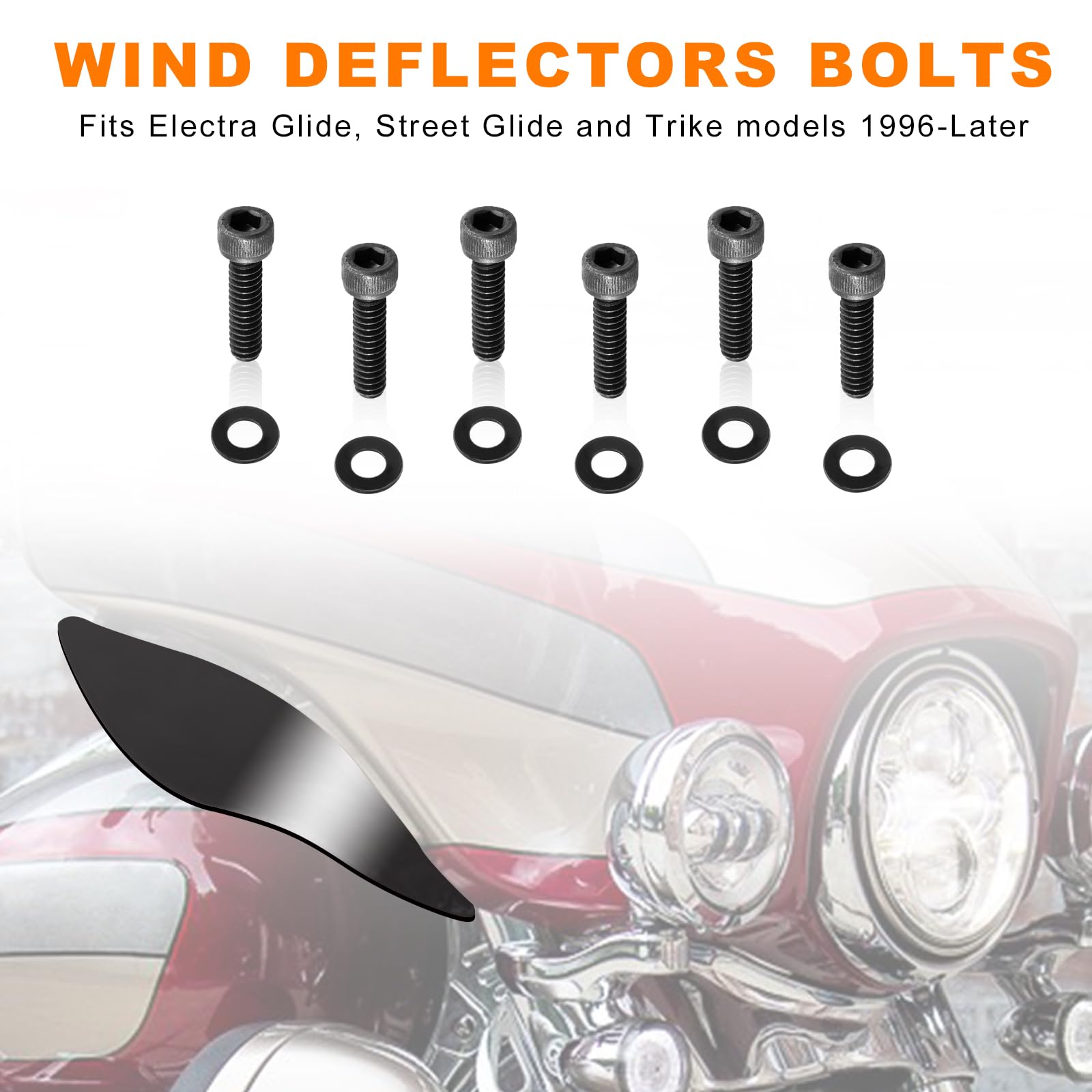 18PCS Motorcycle Batwing Inner Fairing Windshield Trim