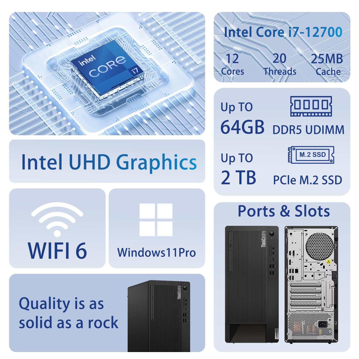 Amazon.com: Lenovo ThinkCentre M90t G3 Business Tower Desktop
