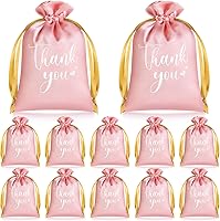 Vista 11 de PerKoop 30 bolsas de regalo de satén de boda de 5 x 7 pulgadas, bolsas de joyería con cordón para boda, pequeñas bolsas de dulces para el día de San