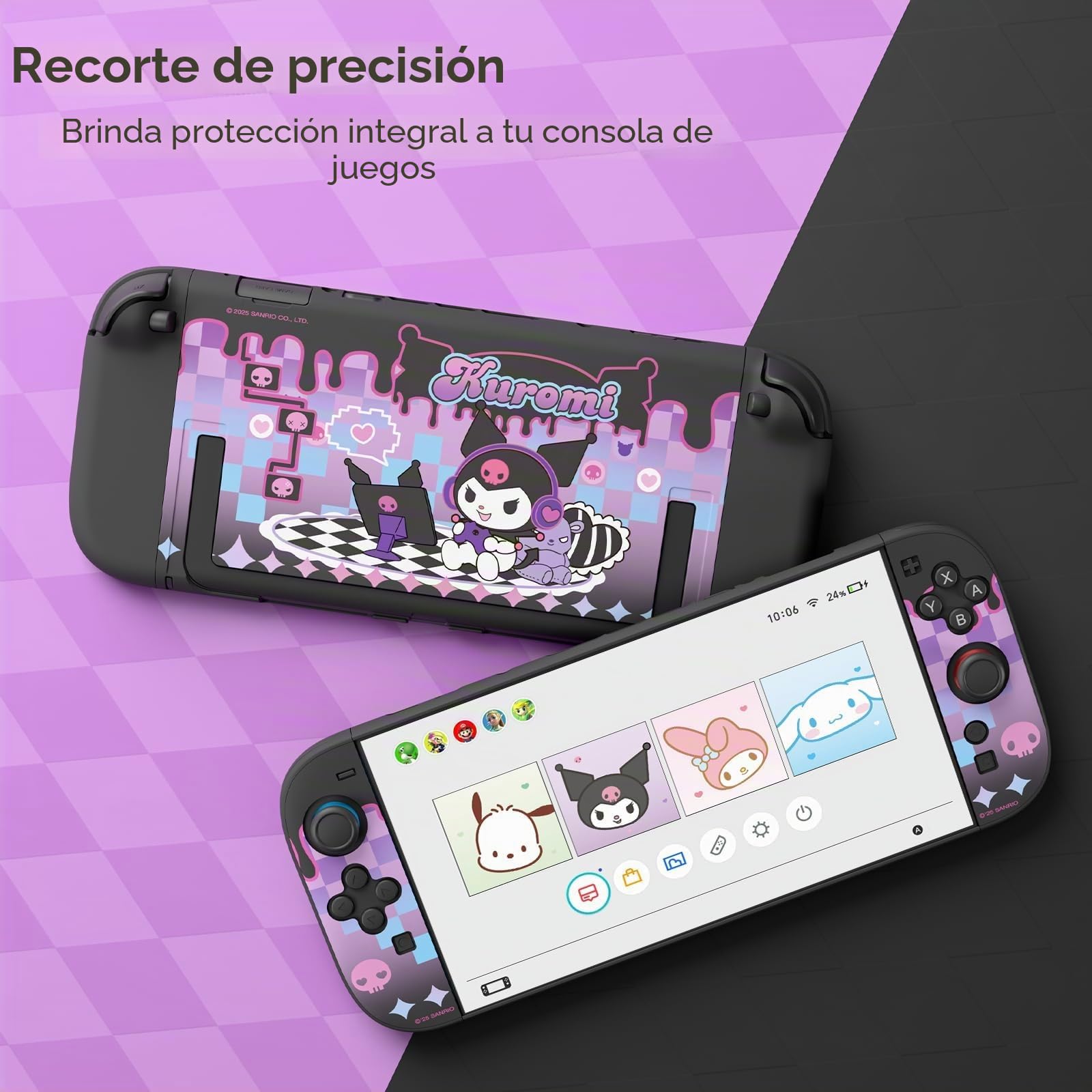 Kuitmor Funda protectora de policarbonato compatible con Switch 2 modelo 2025, carcasa rígida de protección completa para consola Switch 2 y Joy Con - KLM