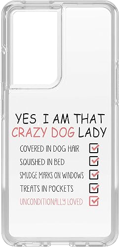 DistinctInk Clear Shockproof Hybrid Case for Samsung Galaxy S21 Ultra (6.8" Screen) - TPU Bumper, Acrylic Back, Tempered Glass Screen Protector -