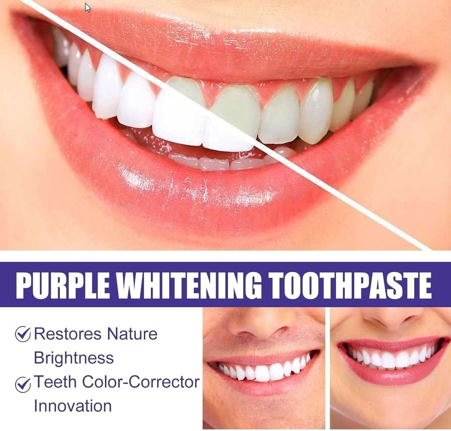 Violet Teeth Whitening Spray Instant Brightening Gentle Oral Care Stain image 3