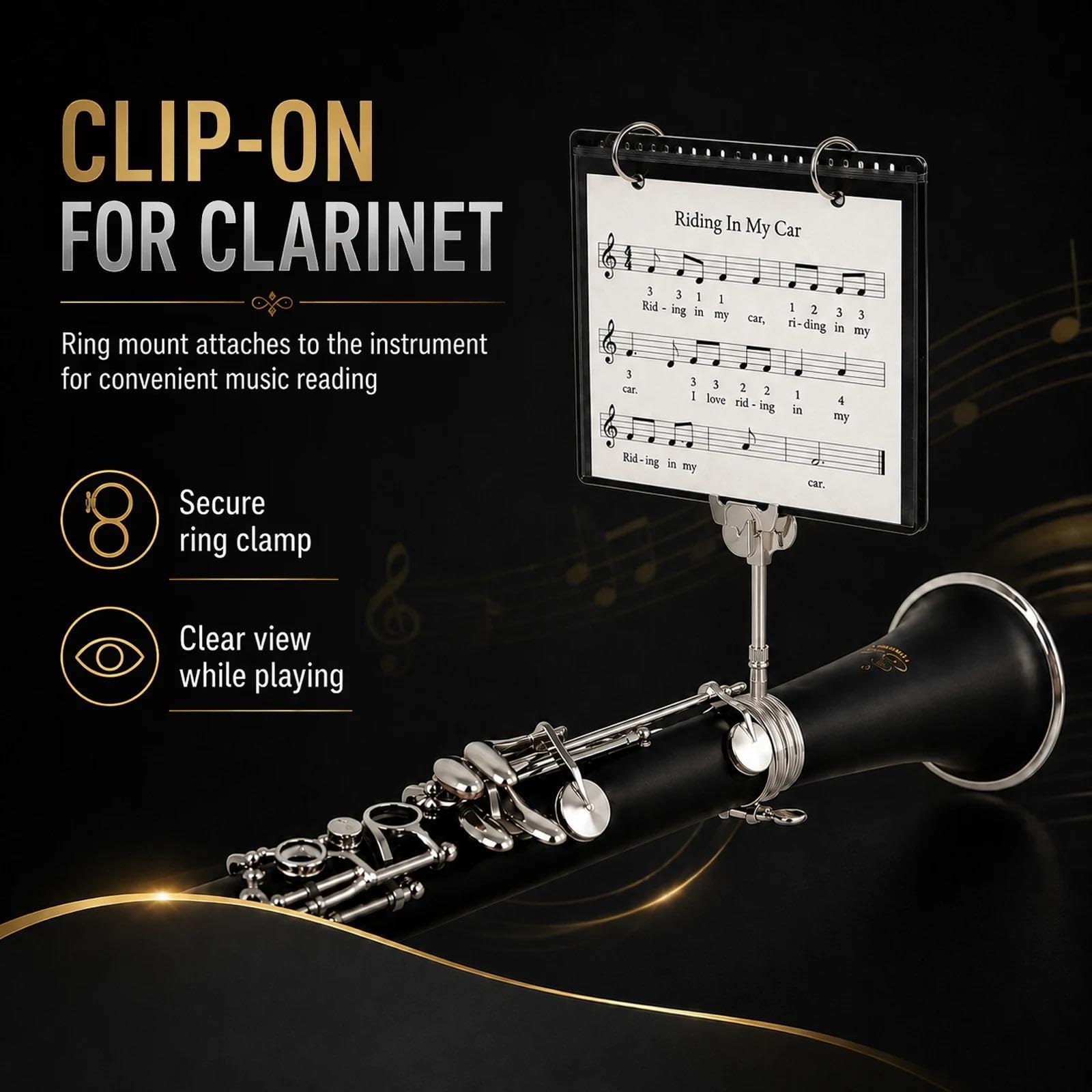 Flöte Lyre Flip Ordner Klappmappen-Set for Klarinette und Marschlyra