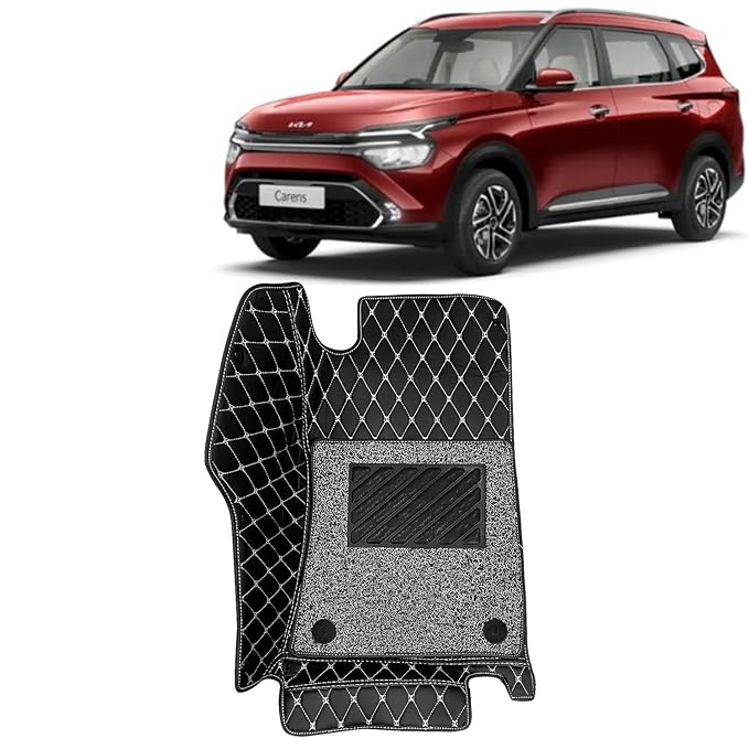 Kingsway 7D Car Floor Mats Suitable for Kia Carens 7 Seater, Model Year
