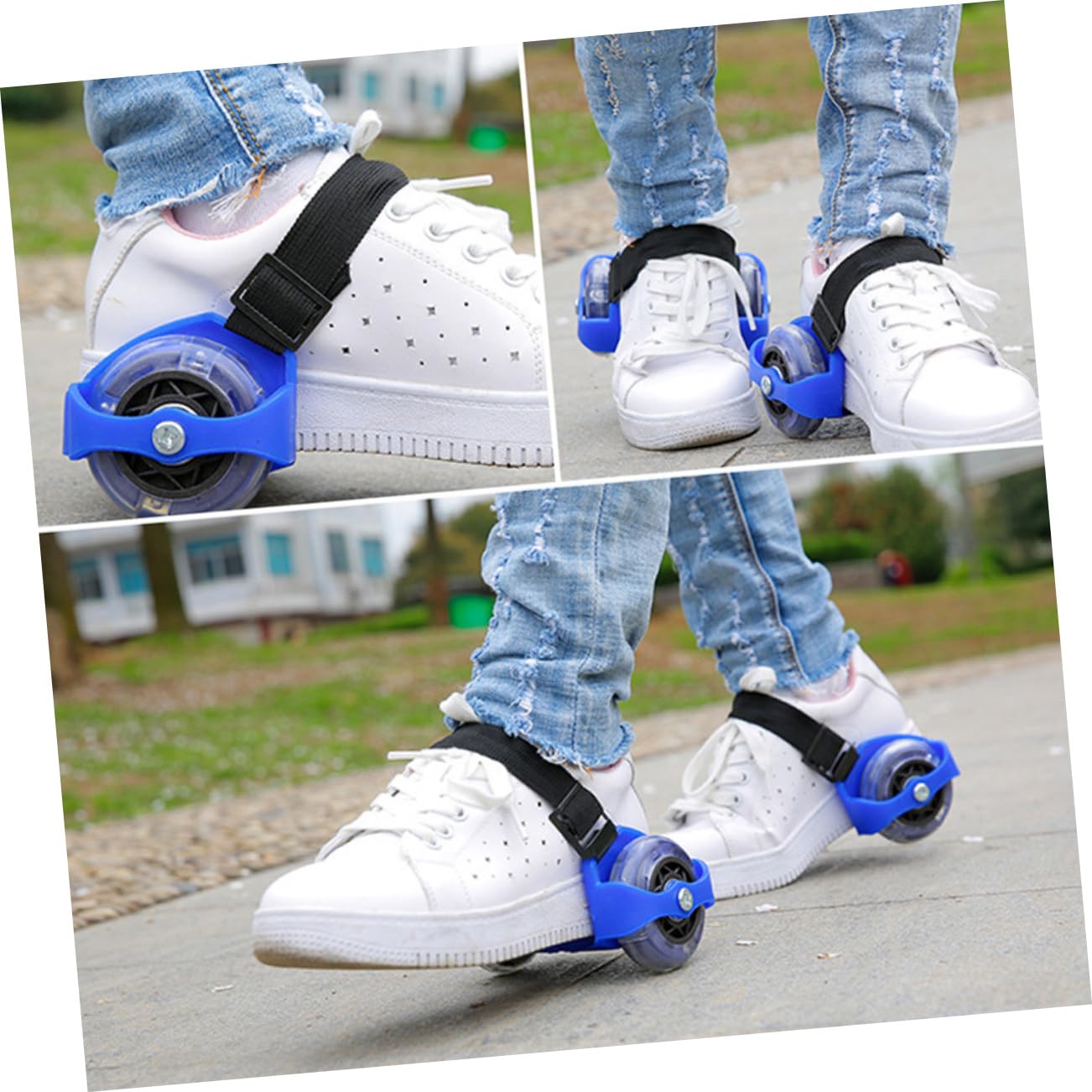 Pattini a Rotelle per Ragazzi, Blu, Regolabili, 1 Paio | Pu Abs Acciaio al Carbonio, Uso Outdoor, Stile Cool e Fashion, Dettagli Resistenti