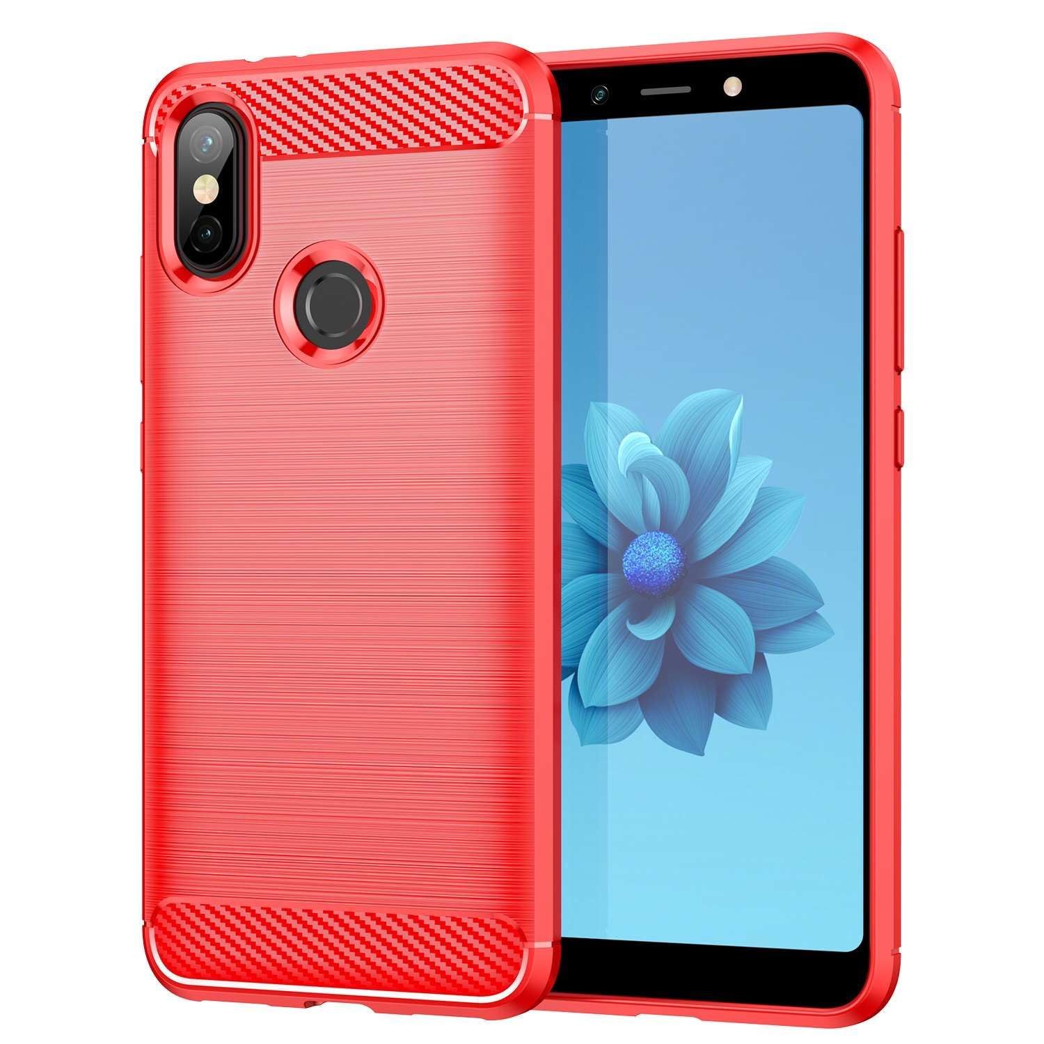 Custodia J&H Per Xiaomi Mi A2 Con Anello Portadita E Supporto Girevole A 360°