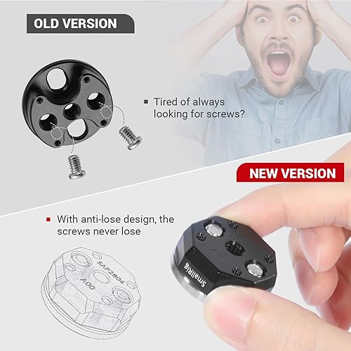 Miniatura 5 de SMALLRIG Roseta estándar atornillada (rosca M6, 31.8 de diámetro) para jaula de cámara y accesorios - 1939