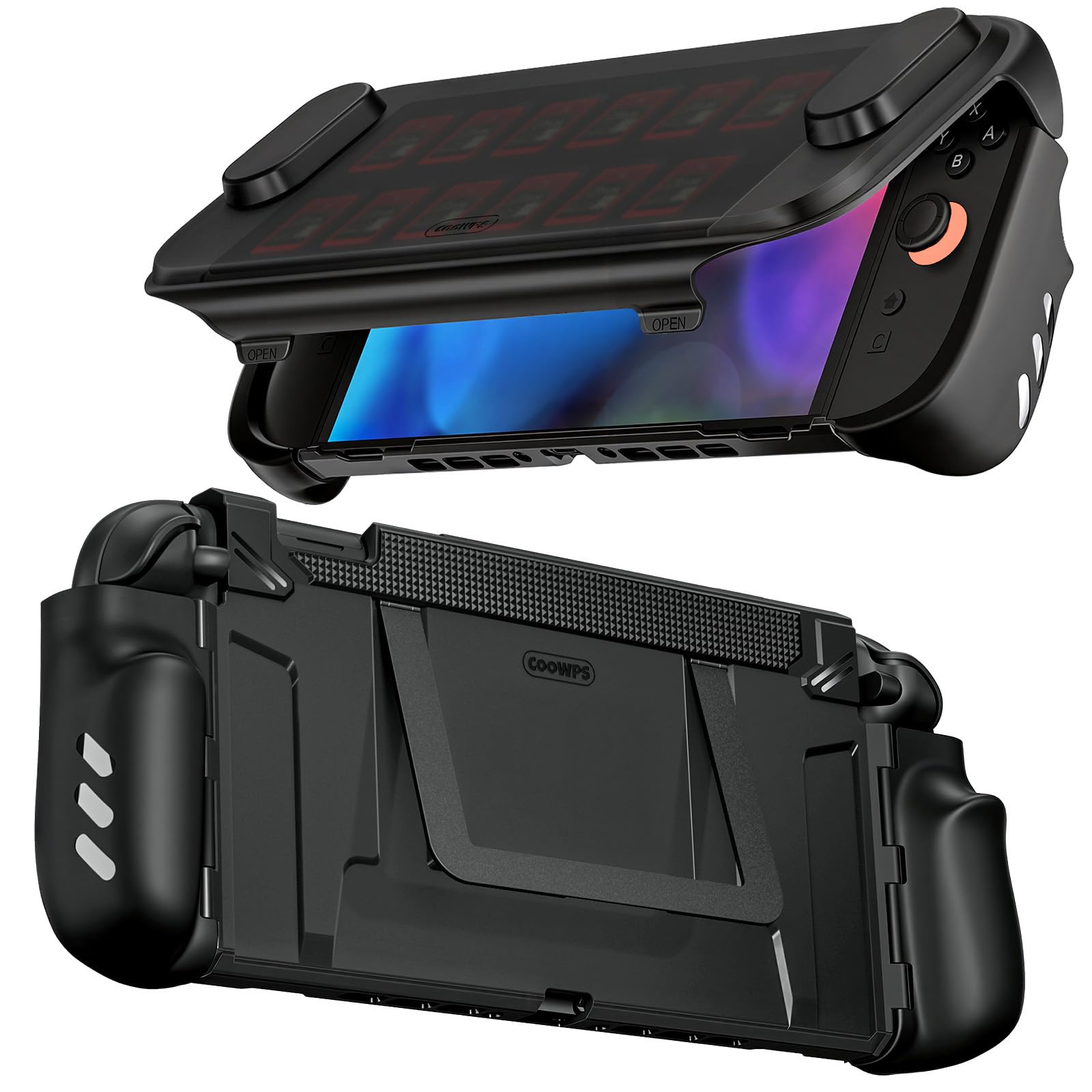 Nintendo Switch ソフト3つ付 Amazon.com: COOWPS P3 for Nintendo Switch 2 Case with Flip Stand