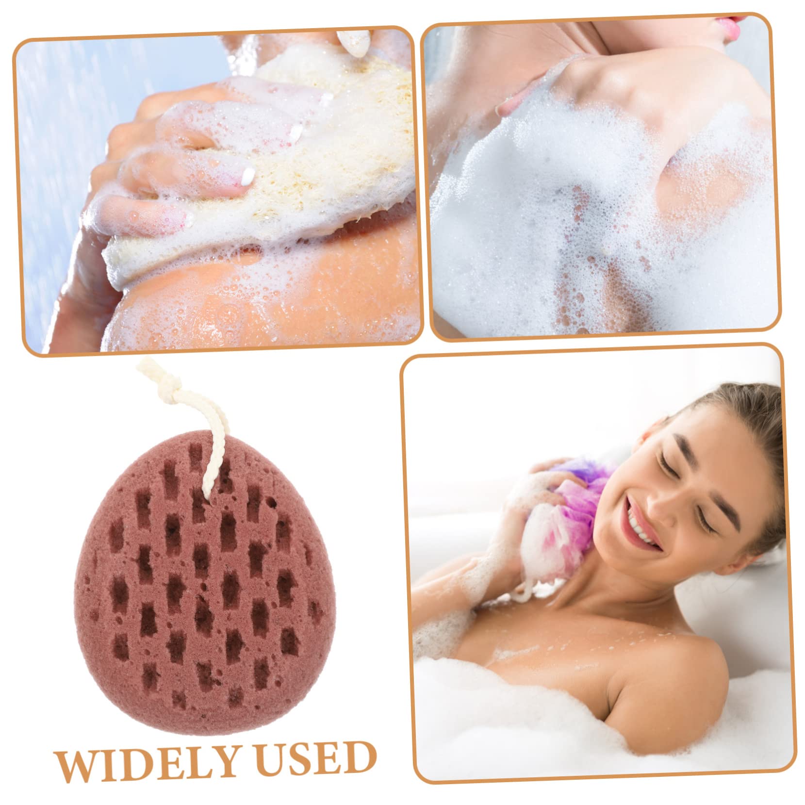 Healeved 3piezas Esponja De Baño y Reutilizable Para Cuerpo Esponja De Ducha Efecto Exfoliante y Masaje Para Adultos