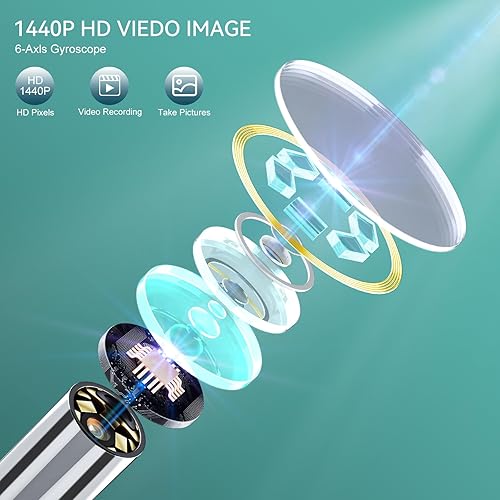 Miniatura 2 de Eliminación de cera de oídos, limpiador de oídos con luz de cámara, herramienta de eliminación de cera de oídos, limpiador de oídos con cámara