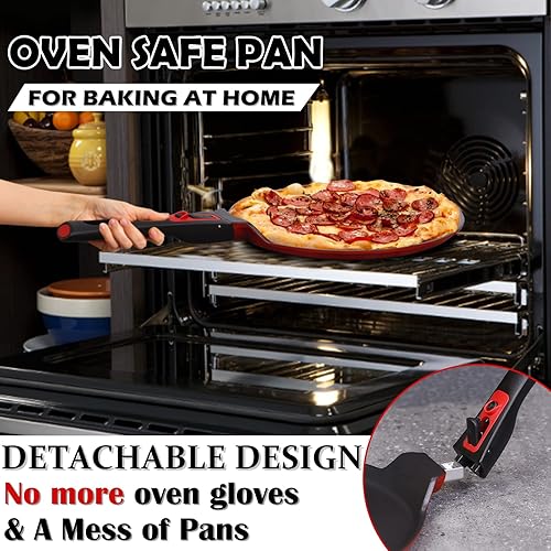 Miniatura 4 de DIIG Sartén antiadherente para crepas con espátula esparcidora, sartén Dosa Tawa de 11.5 pulgadas para tortillas de panqueques, utensilios de cocina