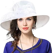 VECRY Women Derby Church Capelines Baptism Dress Tea Party Wedding Hats
