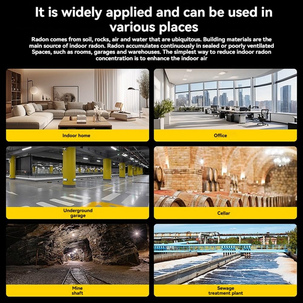 Monitorare il Valore Medio del Rivelatore di Radon Intelligente del Radon Ariabile Strumento Analitico Analitico Rilevatore di Gas Radon Medio Storico