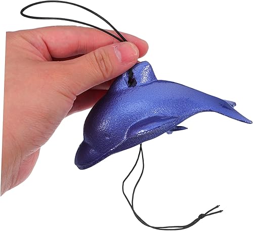 Miniatura 4 de VICASKY Campana de viento japonesa de hierro fundido para exteriores, decoración de delfín, adornos de campana de metal, campana colgante