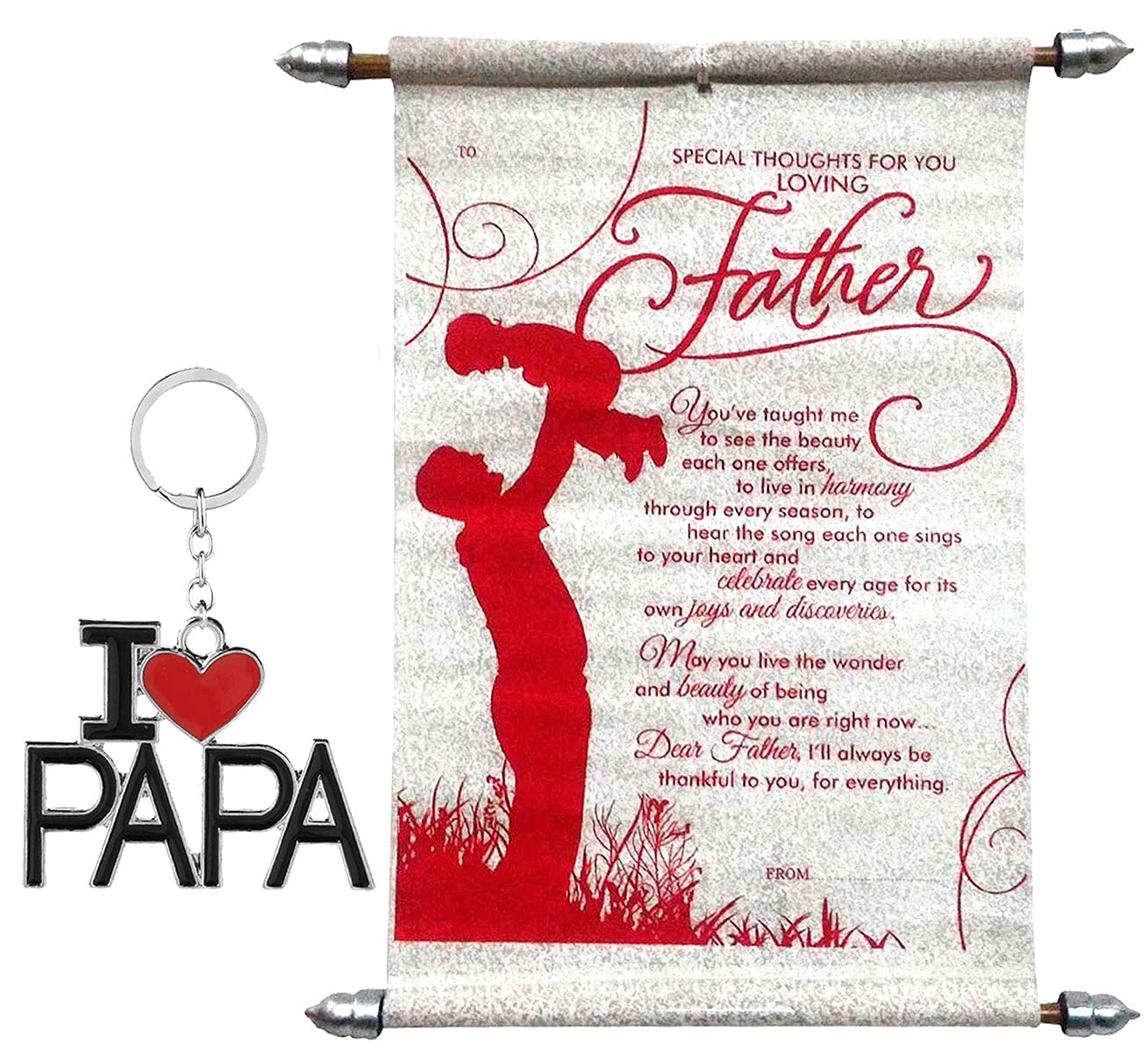 Saugat Traders Fathers Day Gift Gift Of Fathers Scroll Card
