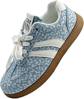 Caual Sneakers for Women,Silver Leopard Print PU Leather Shoes Easy to Clean,Lightweight Sneakers Walking Footwear for Sports