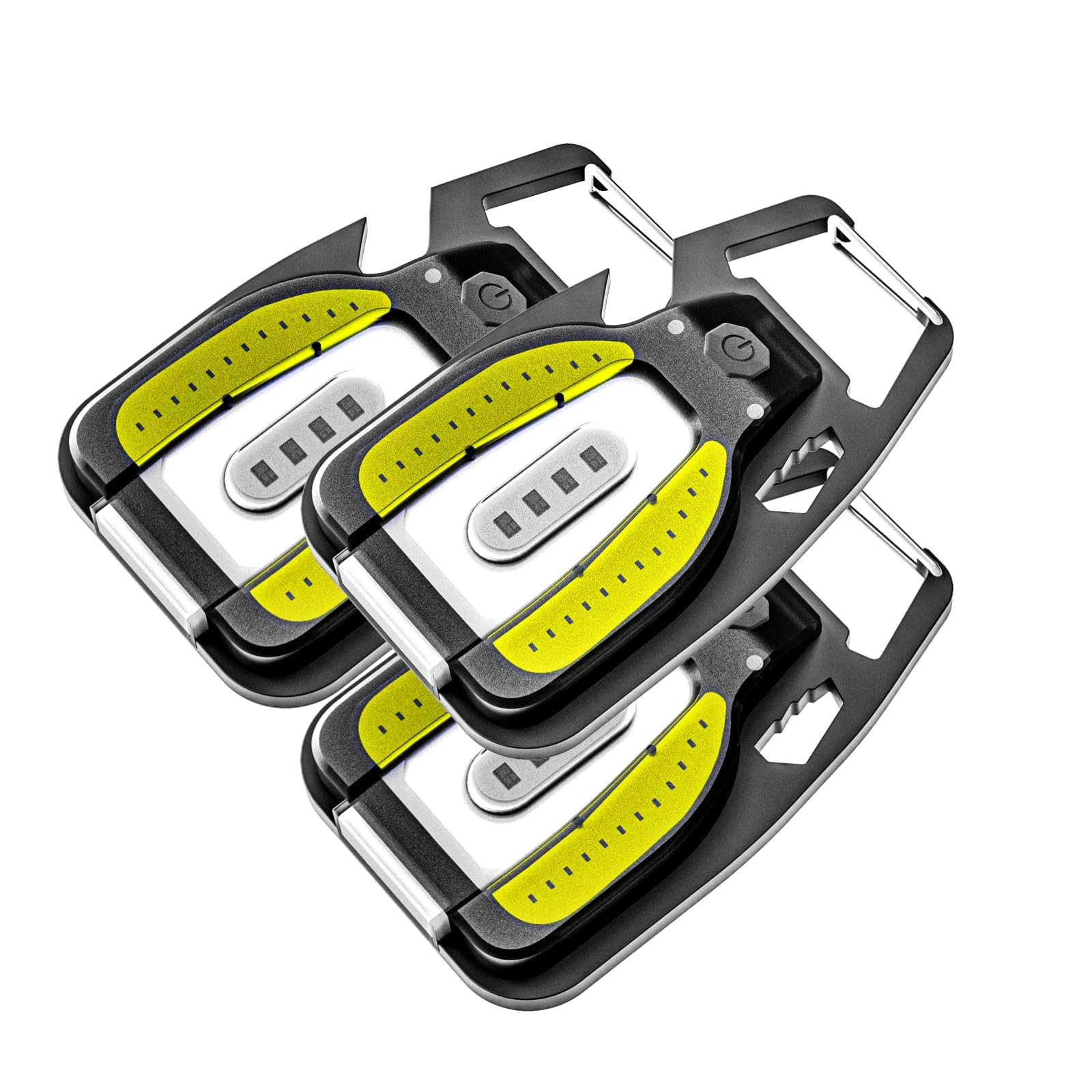 Lighter Electric Lighter and LED Flashlight – 2-in-1 | WARSUN 3-Pack Mini Clip-On Rechargeable EDC Flashlight, 400 Lumens, USB-C, Bottle Opener, Dog