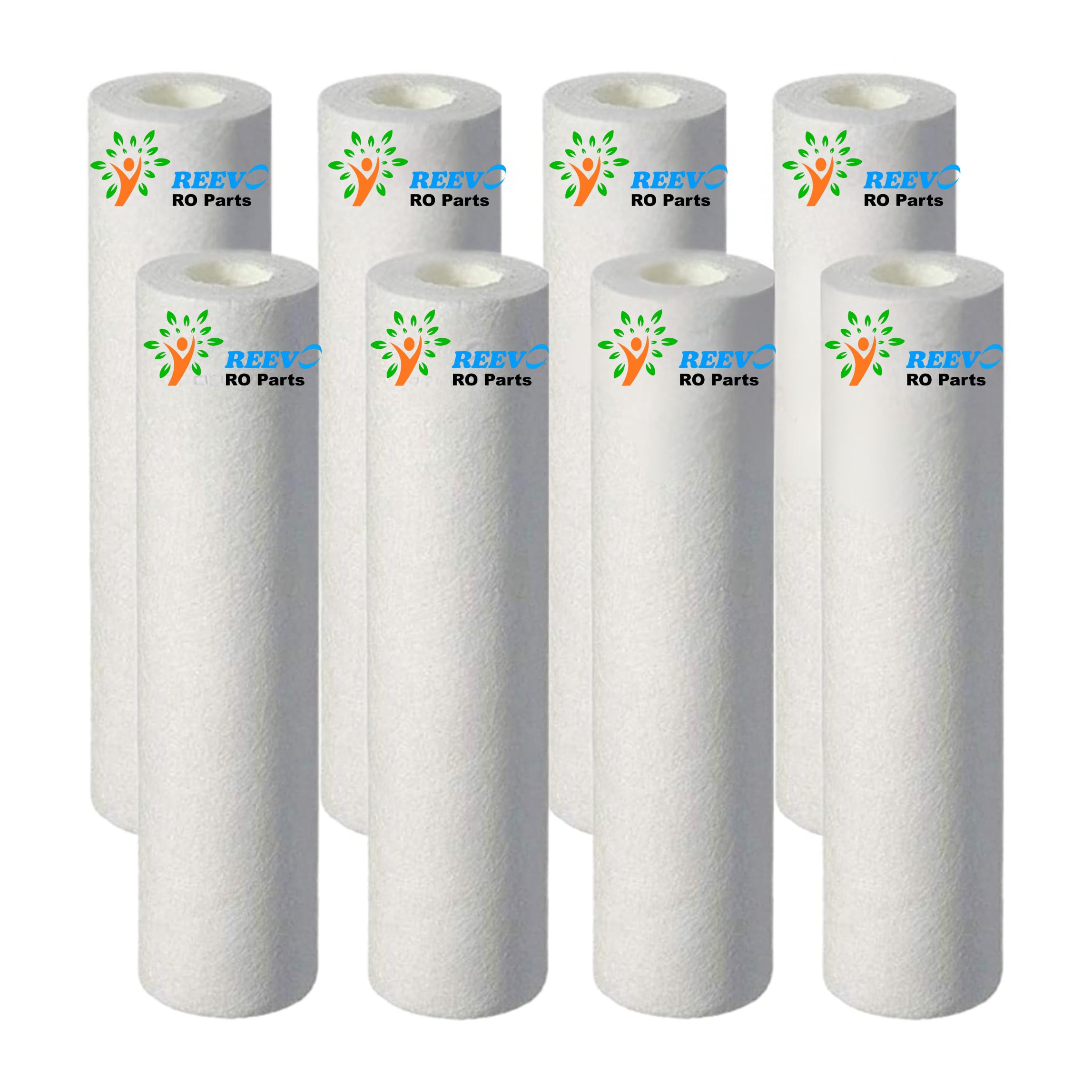 10-Inch High Density Spun Pre-Filter Cartridge (5 Micron) – Pack of 8 | Compatible with All RO Water Purifier Pre-Filter Housings | Removes Dust, Sand & Rust | Long-Lasting PP Filter (Pack of 8)-image-40