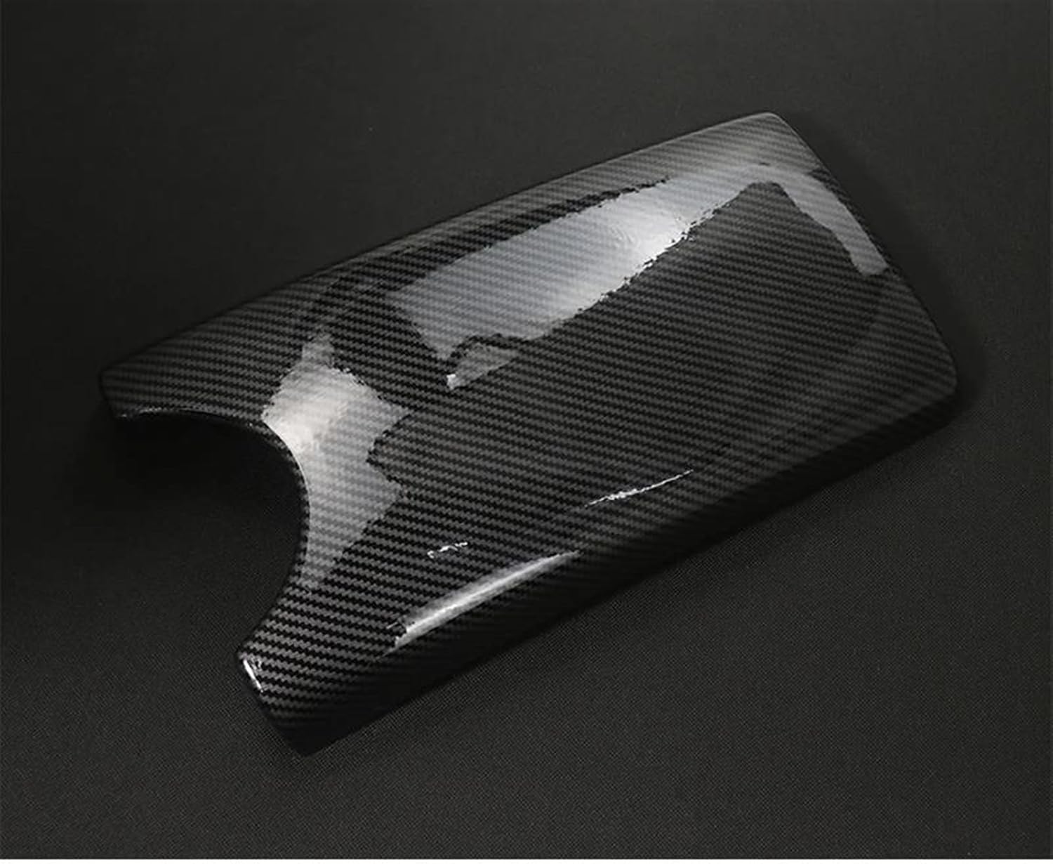 Armrest Box Protection Cover Compatible with Benz E Class W211 2003 2004-2008(A Carbon Fiber Color)