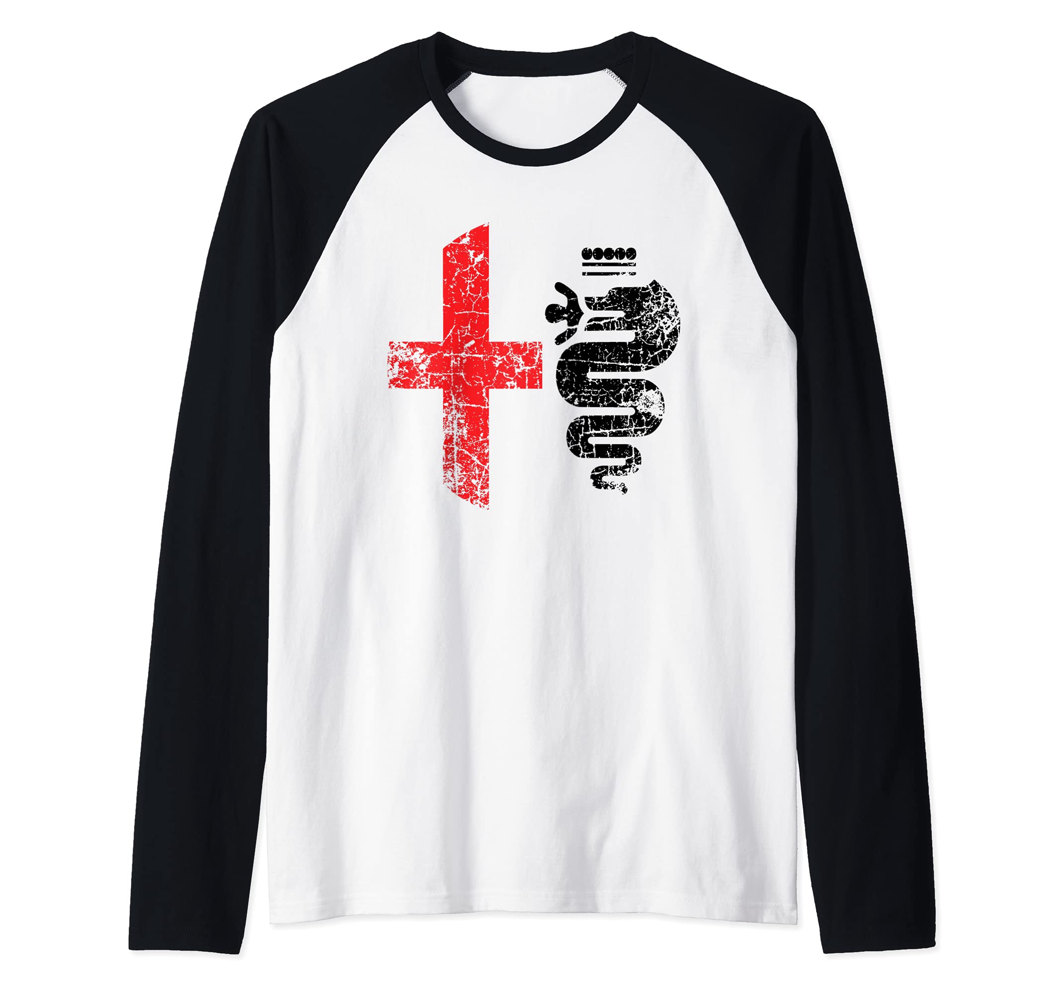 Alfa Car Drivers Stylish Grunge Logo Raglan Baseball Tee