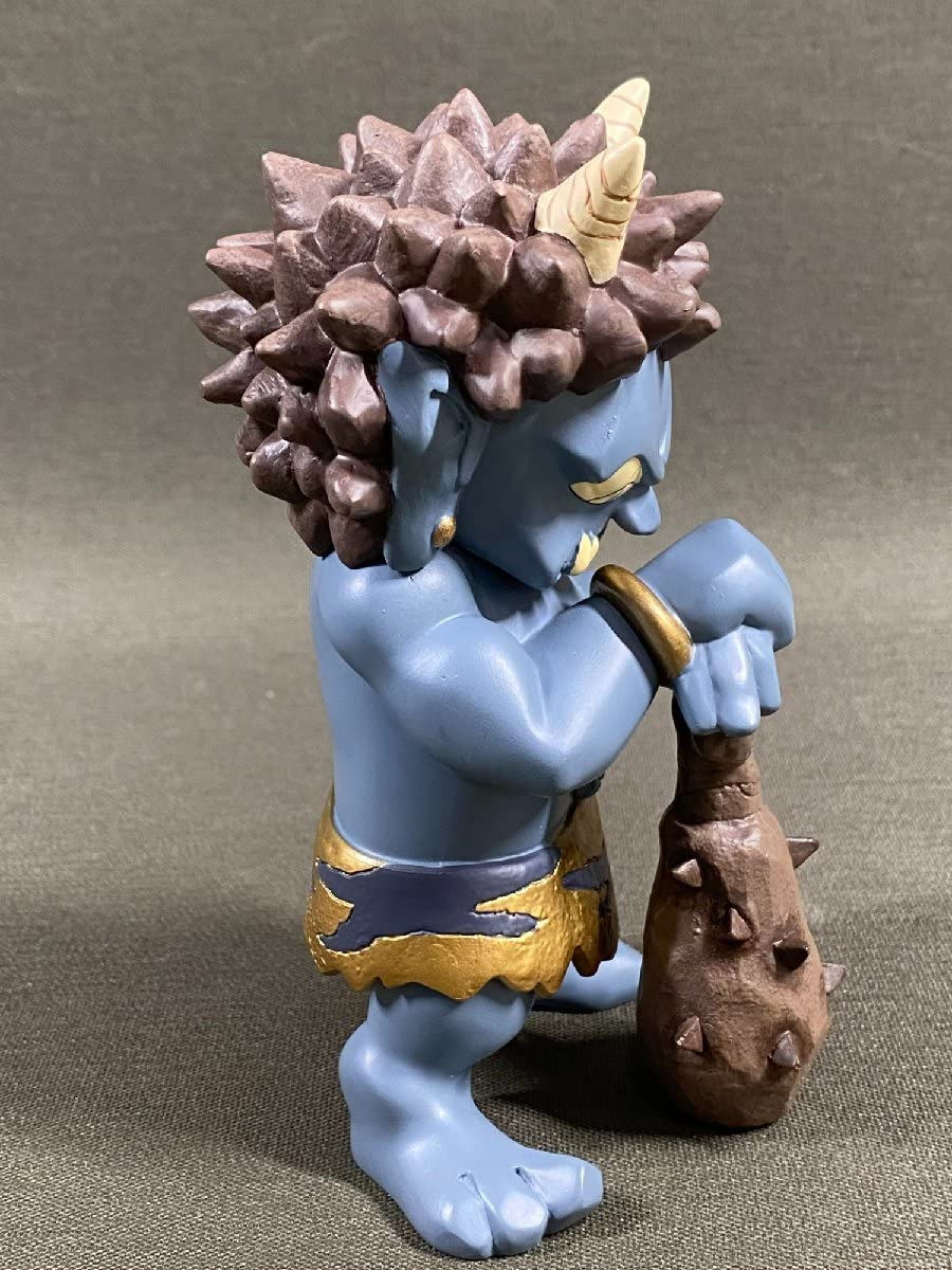 Amazon.co.jp: 瀧下和之 鬼フィギュア あおねず鬼 人気作家 オブジェ