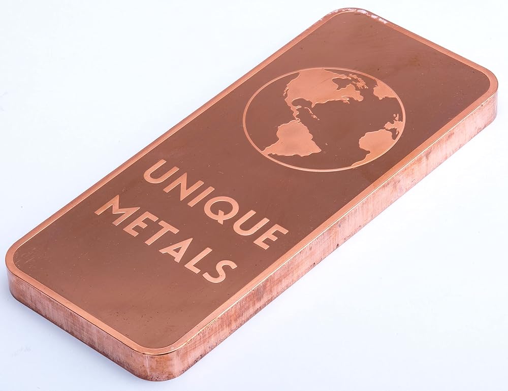 1kg .999 Pure Copper Bar Bullion with Unique Element Jordan | Ubuy