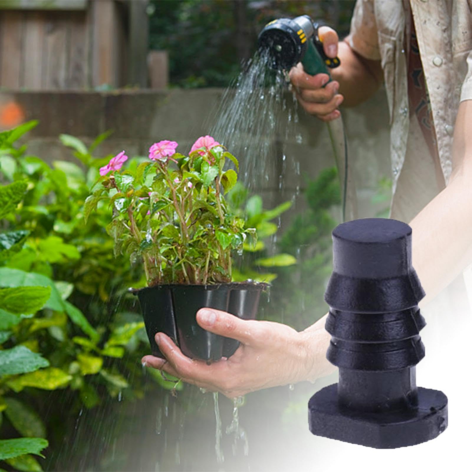 Generisch Gartenschlauch-Endstopfen, 10 Stück Schlauchendkappen für den Garten, einfache Installation, Tropfbewässerungszubehör, 8 mm Wasserrohrstopper für Rasen, Höfe, Gärten, Parks, Terrassen