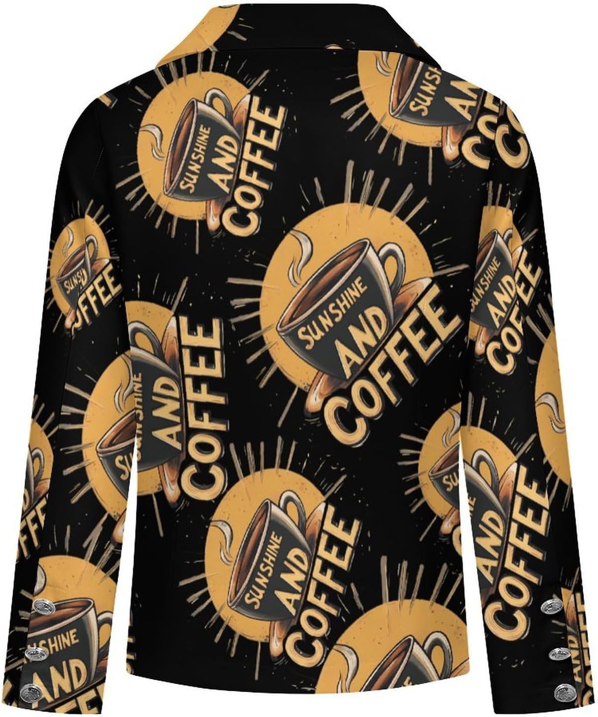Sunshine and Coffee Women's Blazer Long Sleeve Suits Business Casual Blazers Jackets Lapel Open Front Suit