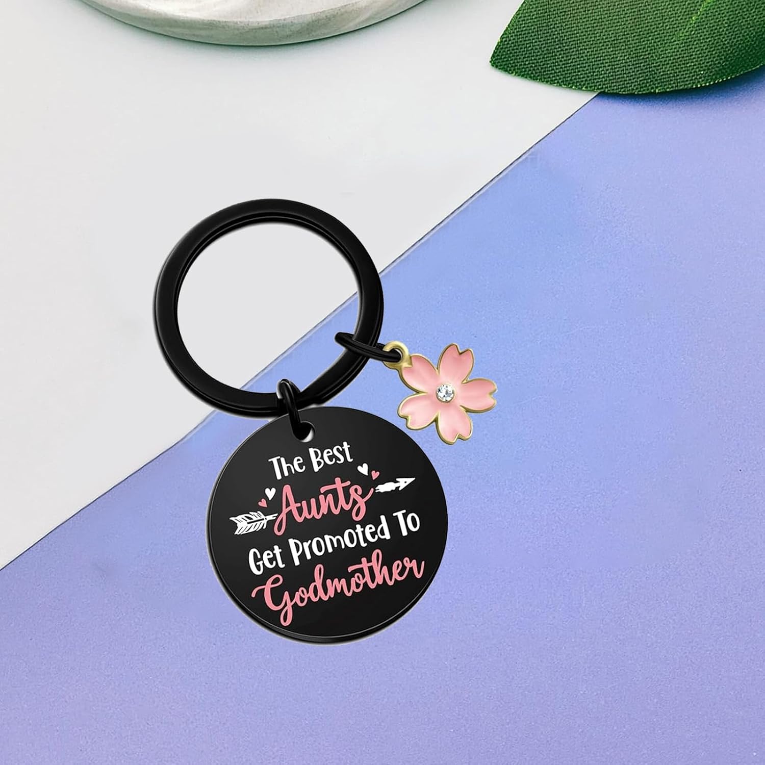 Godmother Proposal Gift Keychain,Godparents Proposal Gifts for Women Aunts God Mom,Will You Be My Godmother,Christian Baptism Keychain Gift for Birthday Mother's Day Christmas Easter Valentines Day - Image 4