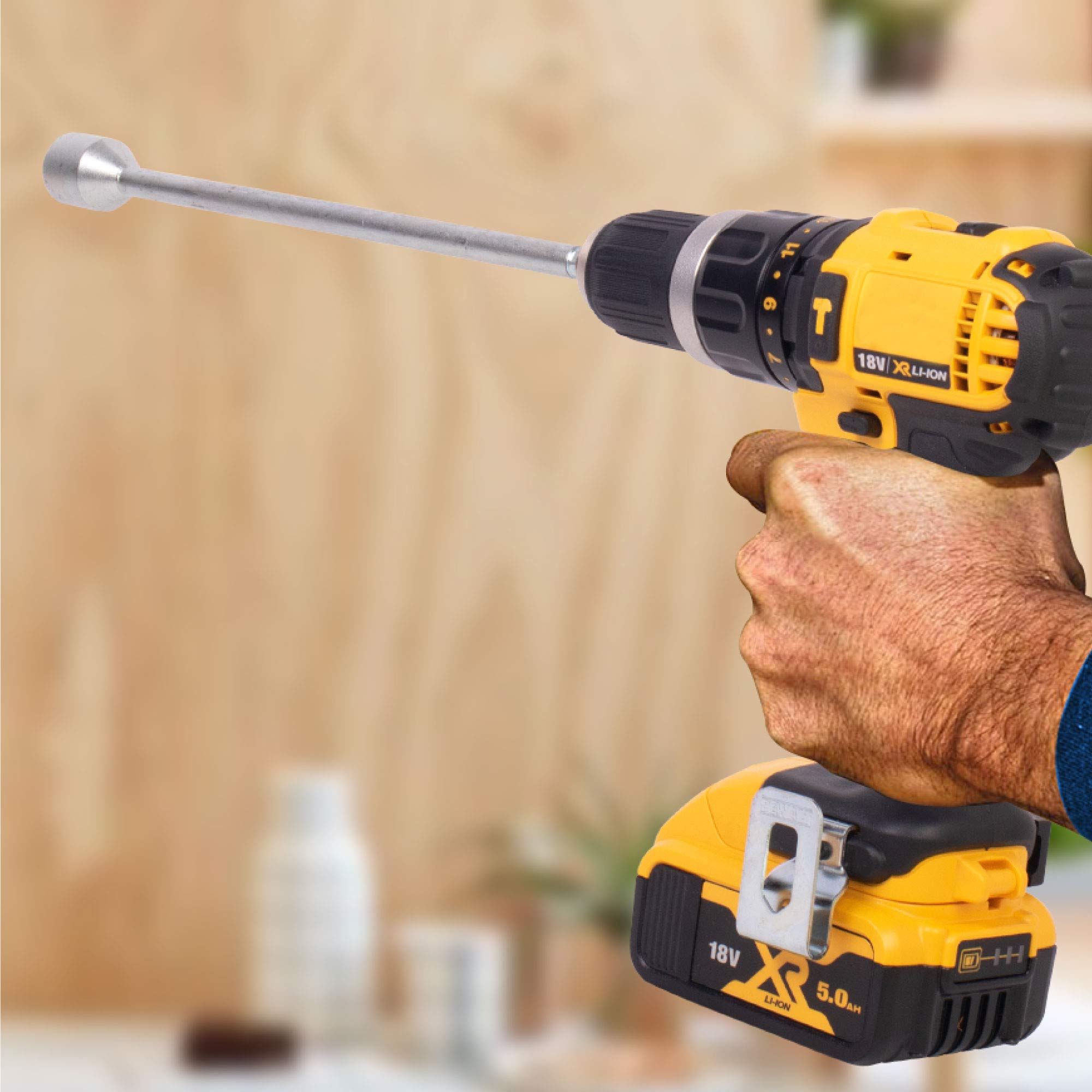 GADLANE 30cm Corner Steady Caravan Leg Winder Drill Attachment Stand