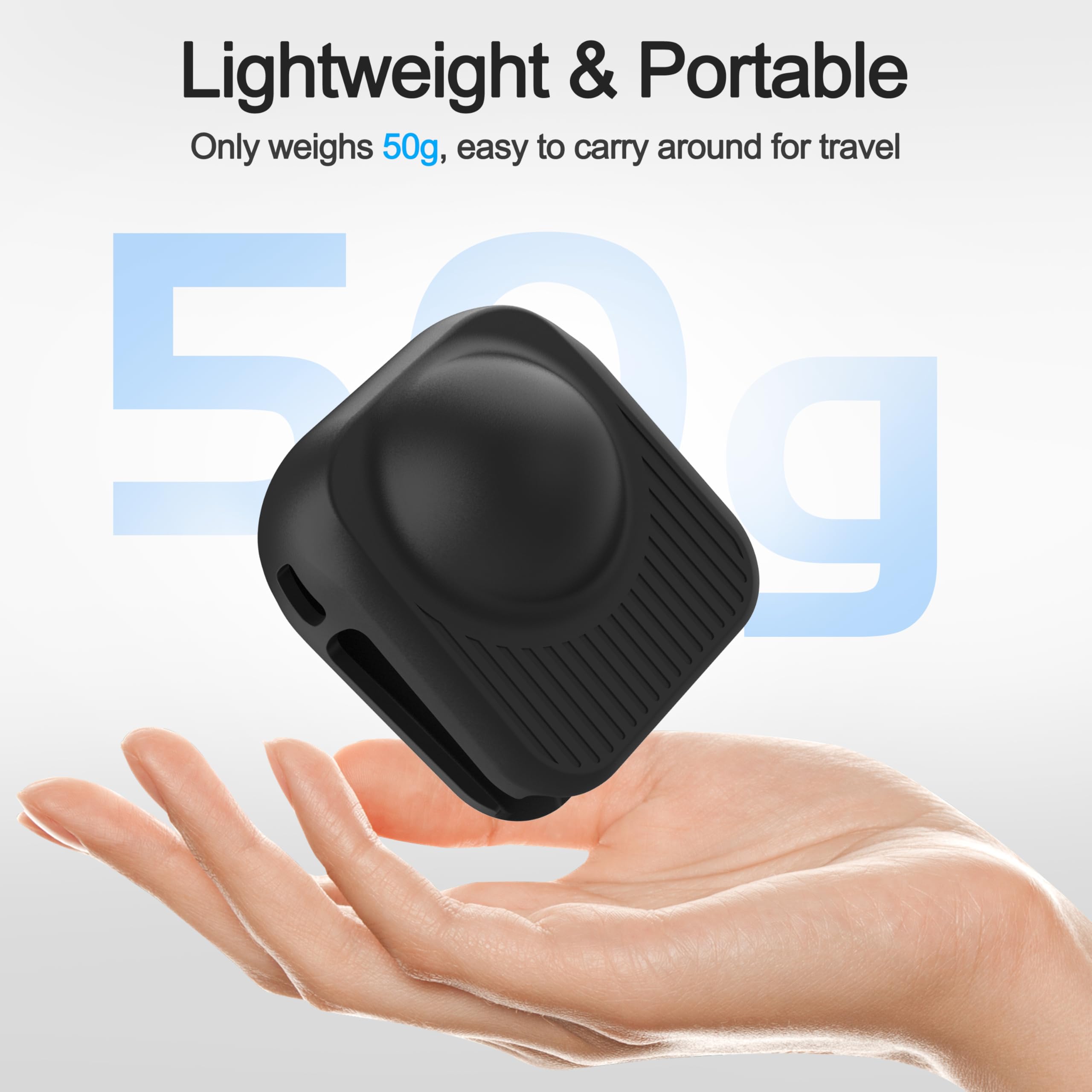 FitStill Funda protectora de silicona para cámara de acción Go Pro Max 2, resistente al polvo y a los arañazos, resistente al desgaste y a los golpes, Max 2 accesorios