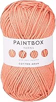 Vista 24 de Paintbox Yarns Hilo Aran 100% Algodón 1.76oz (50g), 93 Yardas (85m) - Lana Peinada Vino Tinto para Ganchillo o Tejer - Suave, Ligero para Suéteres