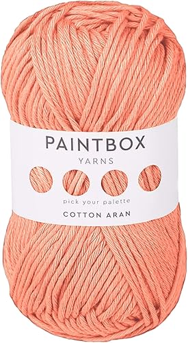 Miniatura 24 de Paintbox Yarns Hilo Aran 100% Algodón 1.76oz (50g), 93 Yardas (85m) - Lana Peinada Vino Tinto para Ganchillo o Tejer - Suave, Ligero para Suéteres