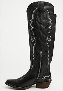 Amazon.com | Shyanne Women's Leah Tall Western Boot Snip Toe