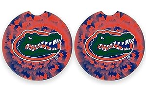 Florida Gators Merch: University of Florida Set of 2 Car Coasters by Magnolia Lane