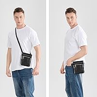 Amazon.com | LANNSYNE Leather Travel Wallet, Neck Wallet Travel