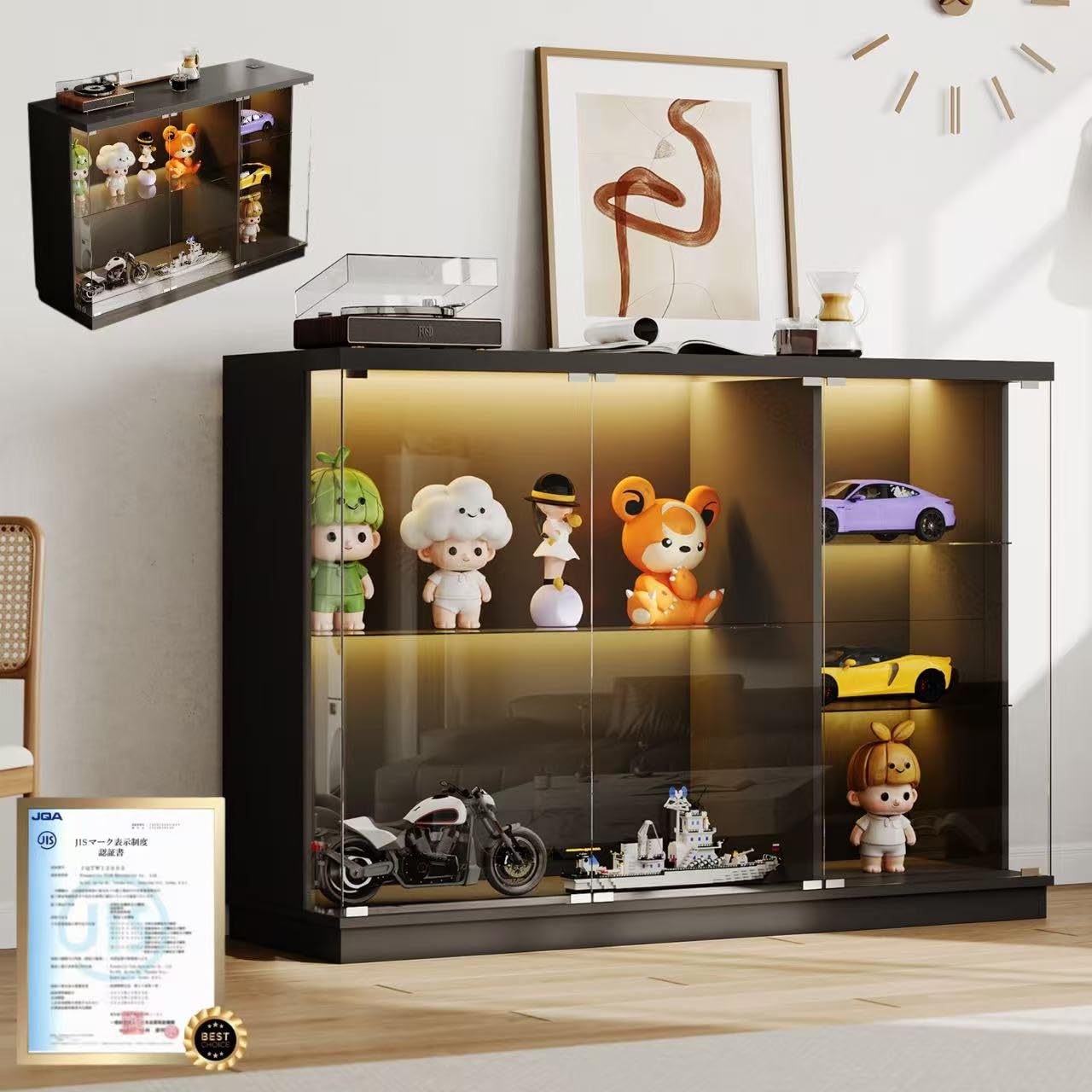 Amazon.co.jp: WYNDHAM コレクションケース 2段【5mm防爆強化ガラス