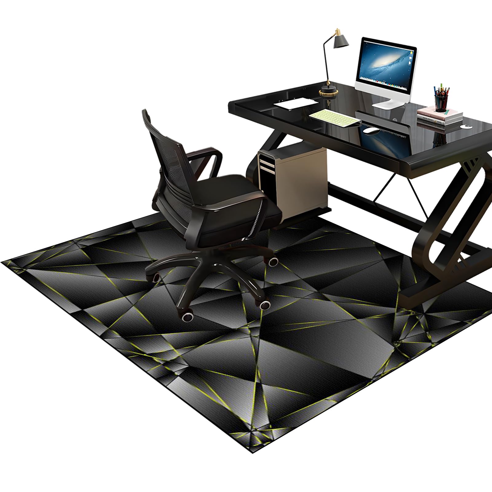 Office Chair Mat, Non-slip Gaming Chair Mat, Computer Chair Mat for Hardwood Floors Floor Protectors for Rolling Chairs, 180 x 230 cm Multi-Purpose Low-Pile Chair Carpet Hard Floor Protector Mat