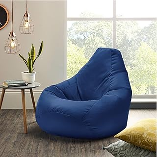 Beautiful Beanbags Adult Highback Beanbag Large Bean Bag Chair for Indoor and Outdoor Use - Water Resistant- Perfect Loung...