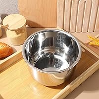 Vista 8 de Angoily Repuesto de olla interior para olla arrocera de 7.08 x 7.08 x 4.13 pulgadas, revestimiento de cocina antiadherente para olla arrocera de 2L