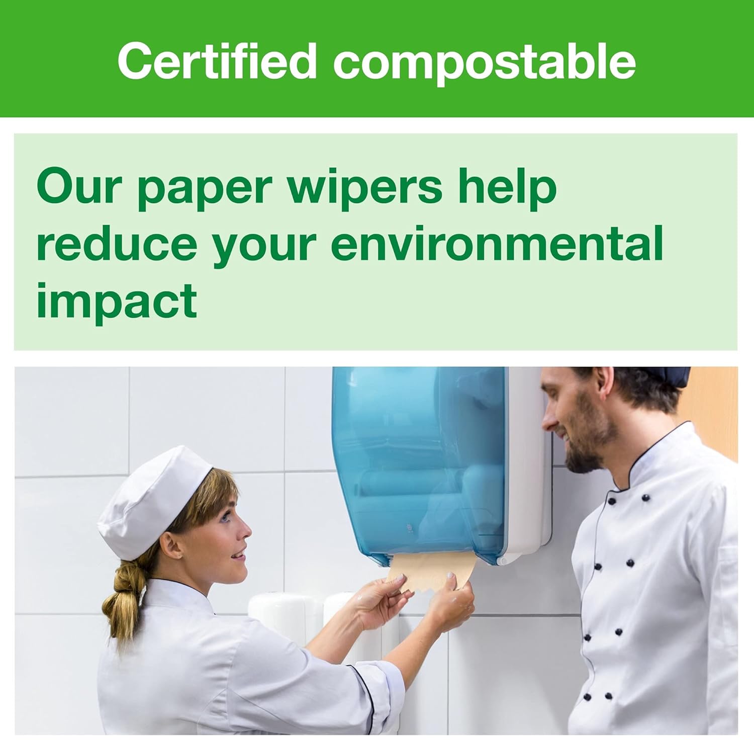 Tork Basic Paper Wiper Natural W6, Roll Towel, 4 x 1452 Sheets, 291350