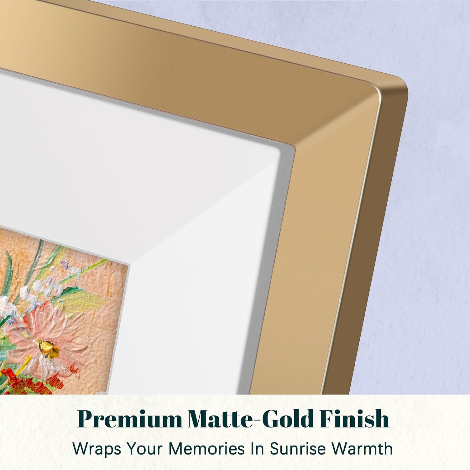 Frameo Digital Picture Frame WiFi 10.1" Dawn Gold Photo Frame