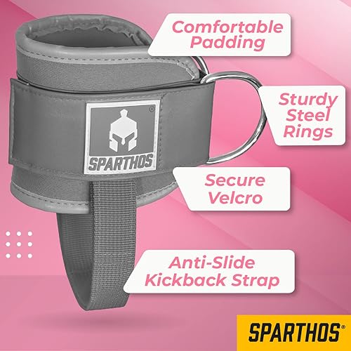Miniatura 6 de Sparthos Correas de tobillo Kickback para máquinas de cable