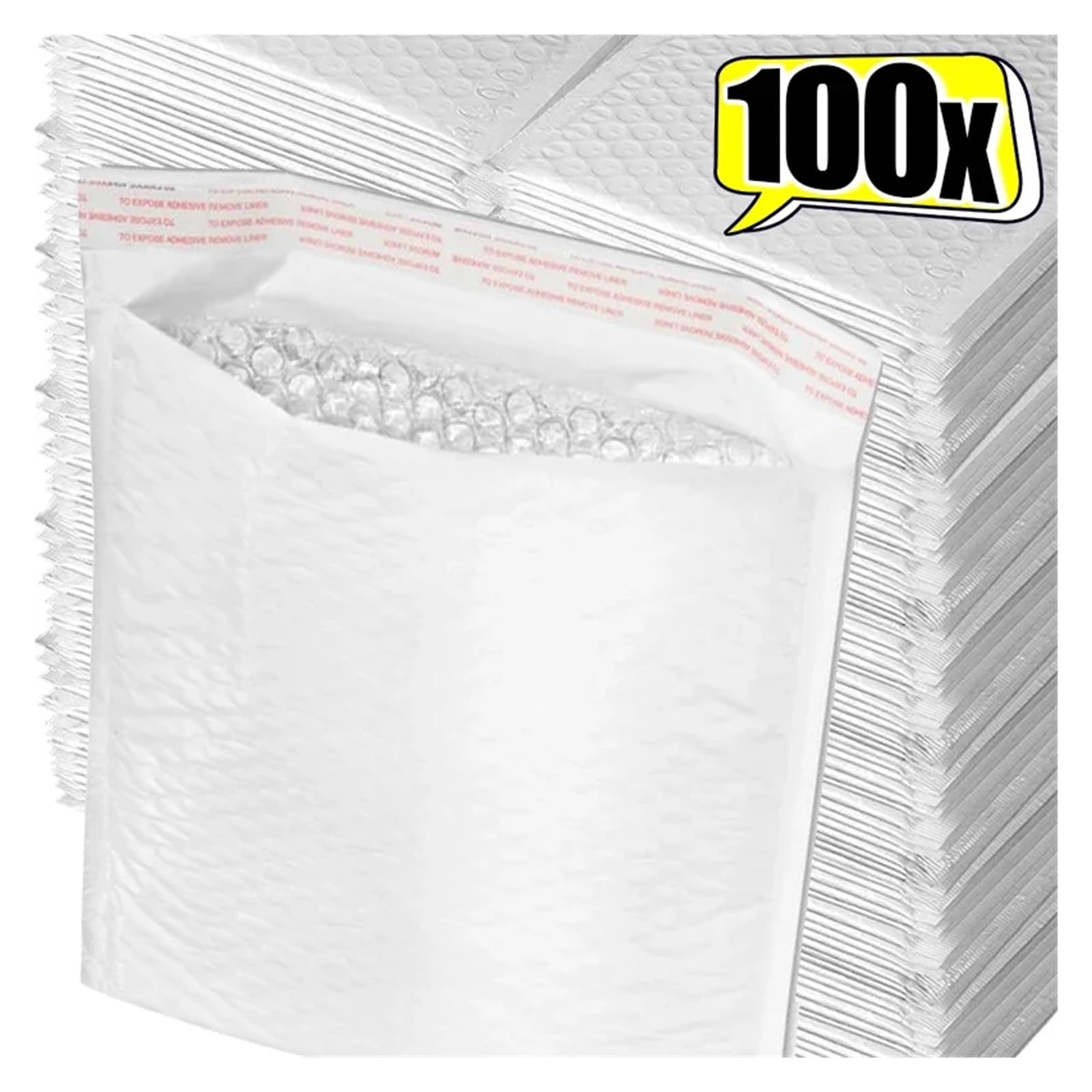 Koperty Bąbelkowe, Białe, Różne Rozmiary, 10-100 Szt(18x23cm,100PCS)