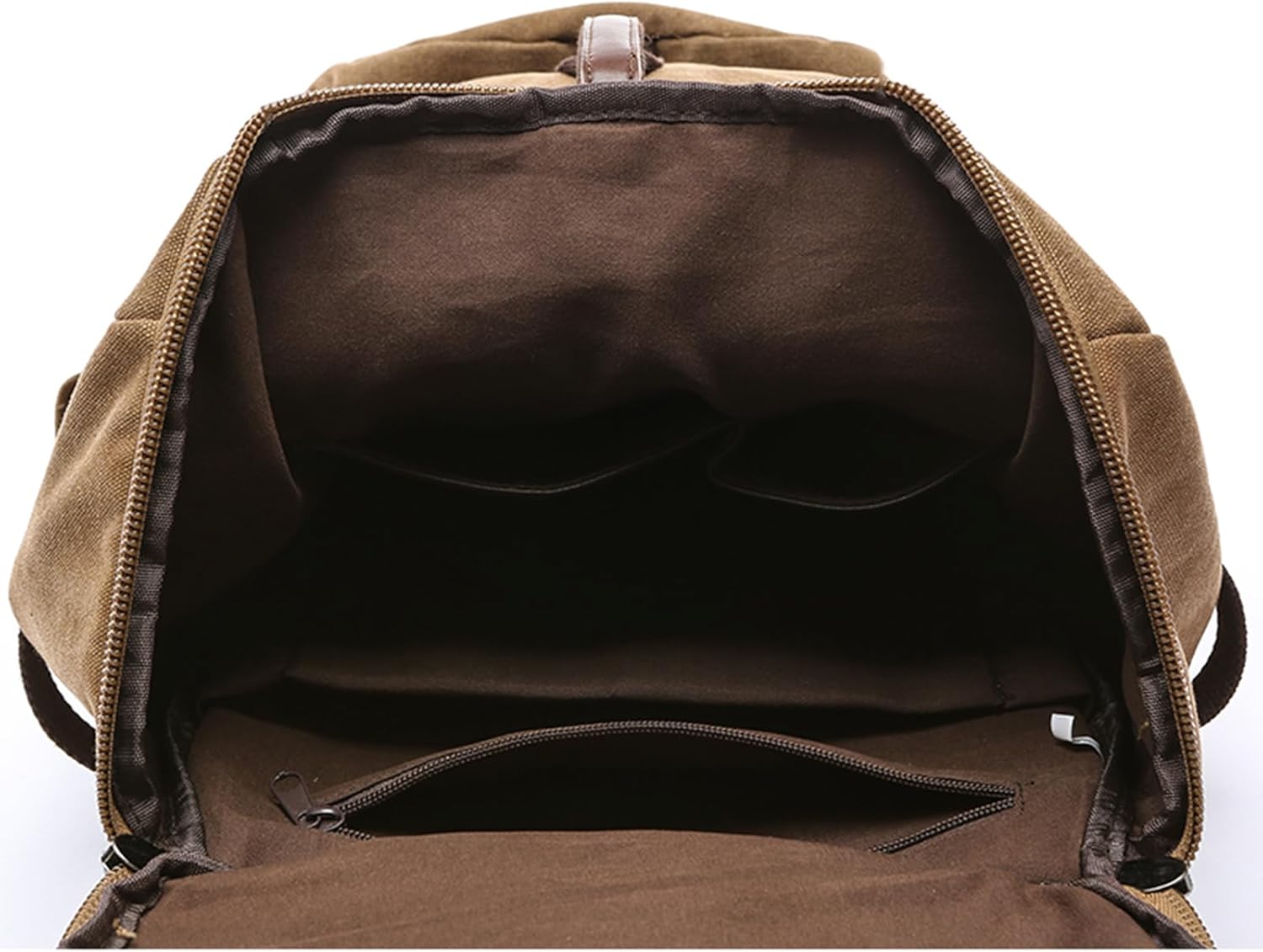 IT'SCARL Large backpack for men,Travel backpack,Carry on, Canvas big bag,Work back pack(khaki) - Image 2