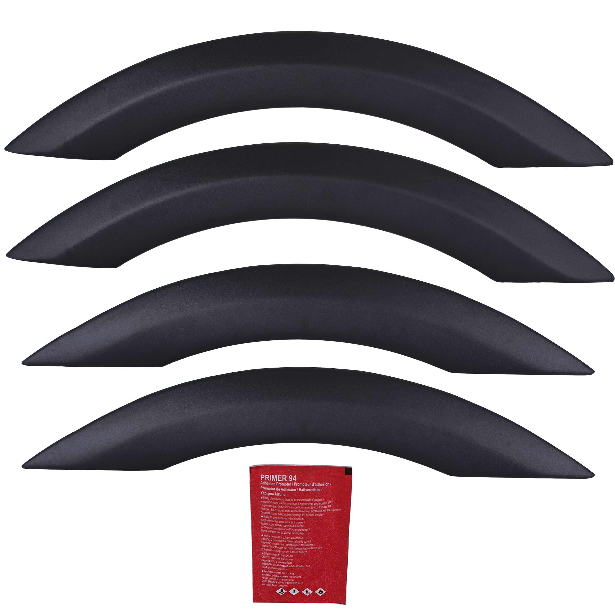 INLY 4 Pezzi protezione passaruota paraurti parafango ABS nero Rivestimento ruota Accessori per auto Parti di stile compatibile con Sprinter W907 destra e sinistra (2018-2024)