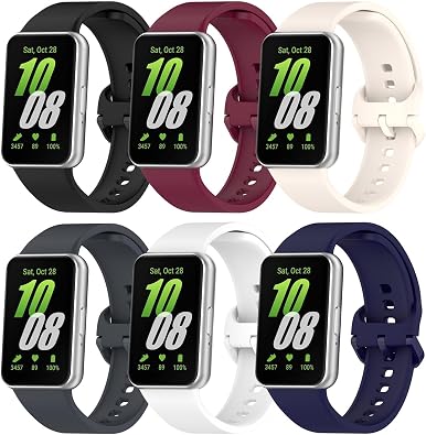 Compatible for Samsung Galaxy FIT 3 Watch Band, Silicone Breathable Quick Release Watch Strap Accessories for Samsung Galaxy FIT 3 SM-R390 Smartwatch