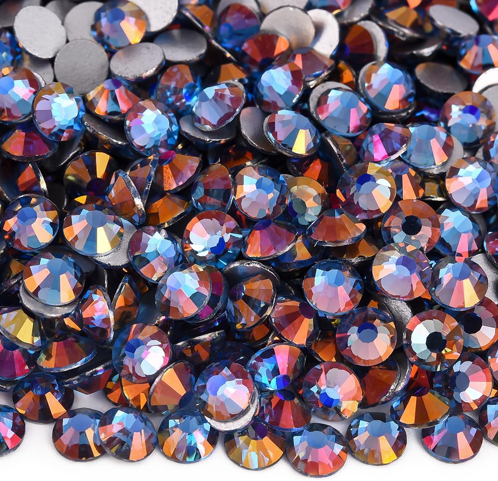 1440pcs4.6-4.8mm SS20L Sapphire Light Flat Back Rhinestones for Nail Art Crafts Decorations Clothes Shoes