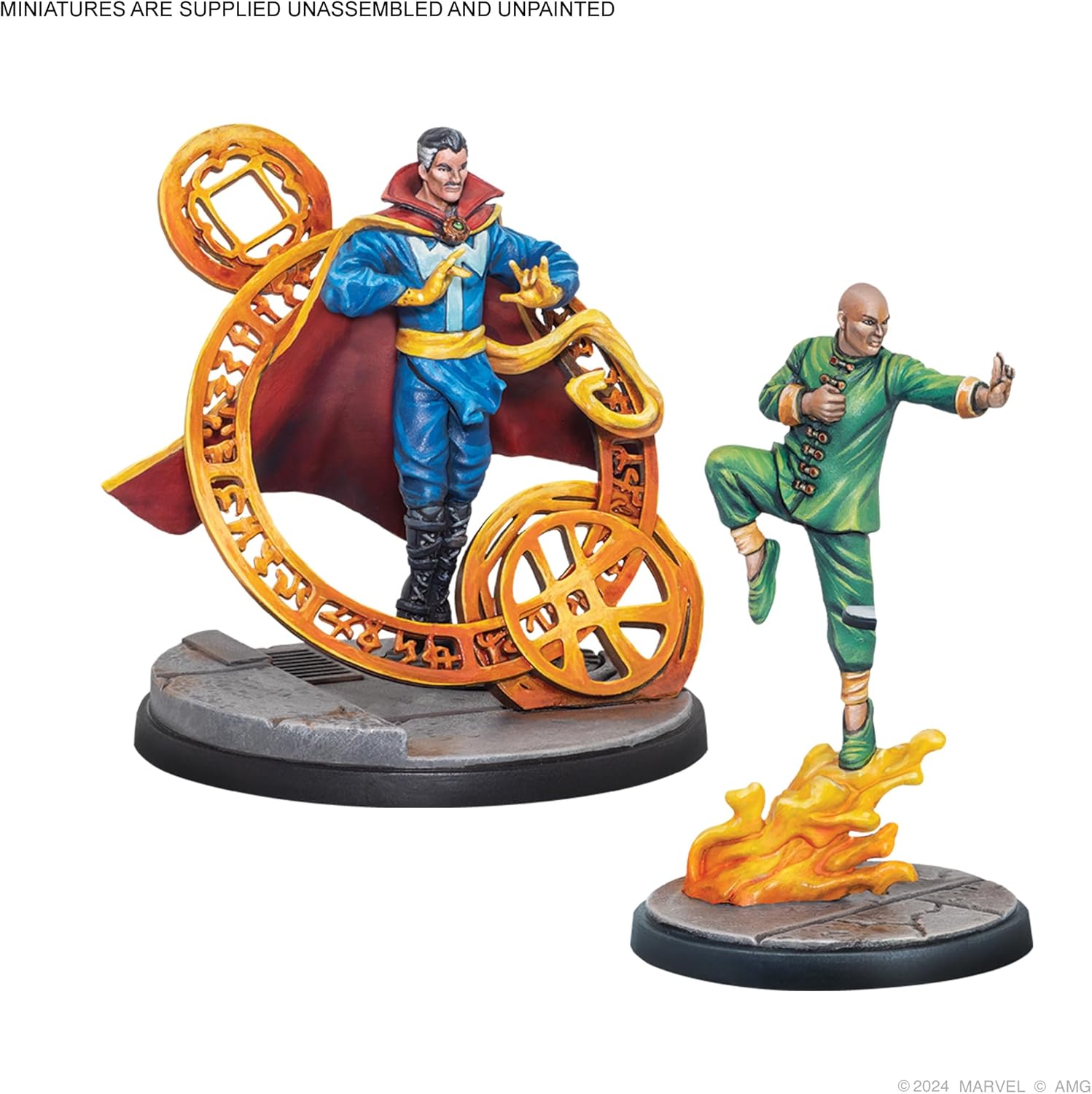 Asmodee Marvel: Crisis Protocol Defenders Affiliation Pack - Includes Doctor Strange, Wong, Daredevil, Luke Cage & Iron Fist, Tabletop Miniatures Superhero Game, Ages 14+, 2 Players, 90 Min Playtime